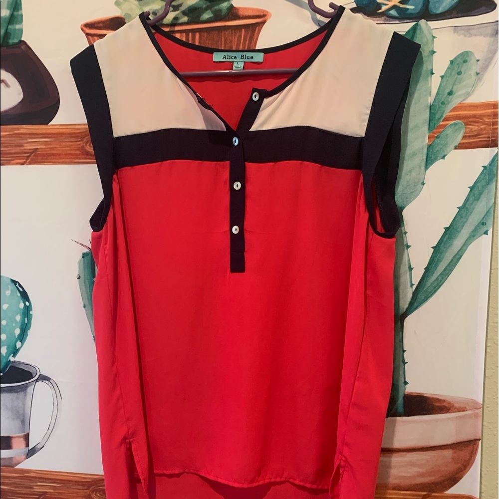 Alice blue tank top